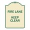 Signmission Fire Lane Keep Clear Heavy-Gauge Aluminum Architectural Sign, 24" x 18", TG-1824-23983 A-DES-TG-1824-23983 - alternate 1